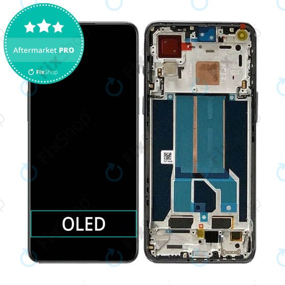 OnePlus Nord 2T CPH2399 CPH2401 - LCD zaslon + zaslon osjetljiv na dodir + okvir (Gray Shadow) OLED