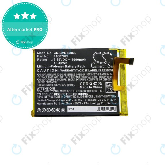 Baterija za Blackview BV5500, 4000mAh, Li-Pol, 3.85V, 416078PH, HQ