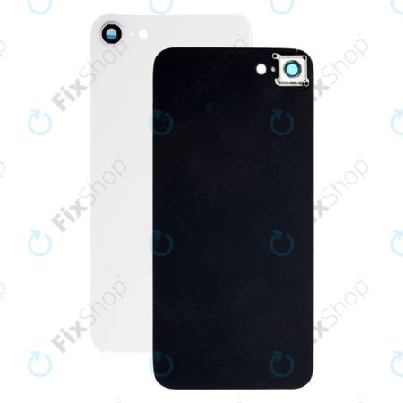 Apple iPhone 8 - Staklo stražnjeg kućišta + leća kamere (srebrna)