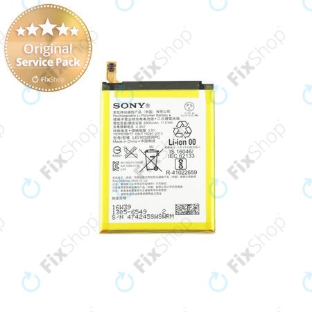 Sony Xperia XZ F8331 - Baterija LIS1632ERPC 2900mAh - 1305-6549 Genuine Service Pack