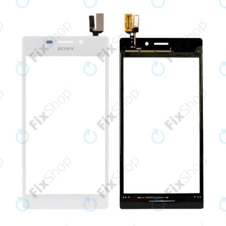 Sony Xperia M2 D2303 S50h - Zaslon osjetljiv na dodir / zaslon (bijeli) - 78P7120001N - 02