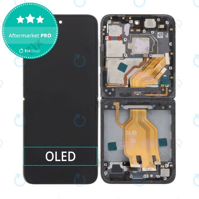 Xiaomi Mix Flip 2405CPX3DC - LCD zaslon + zaslon osjetljiv na dodir + okvir (Black) OLED