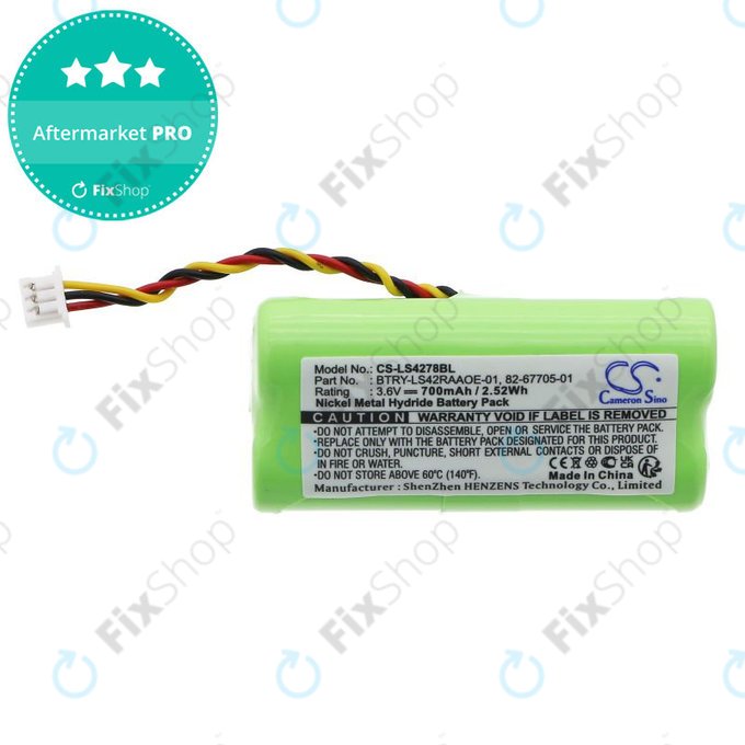 Baterija za Symbol DS6878, LS4278, 700mAh, Ni-MH, 3.6V, BTRY-LS42RAAOE-01, HQ