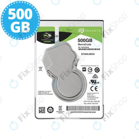 Seagate BarraCuda - HDD 2,5" 500GB (5400RPM, predpomnilnik 128MB, SATA) - ST500LM030