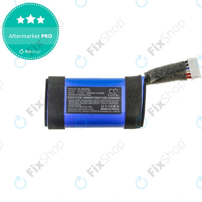 Baterija za JBL PartyBox On-The-Go, 3000mAh, Li-Ion, 7.4V, SUN-INTE-265, HQ