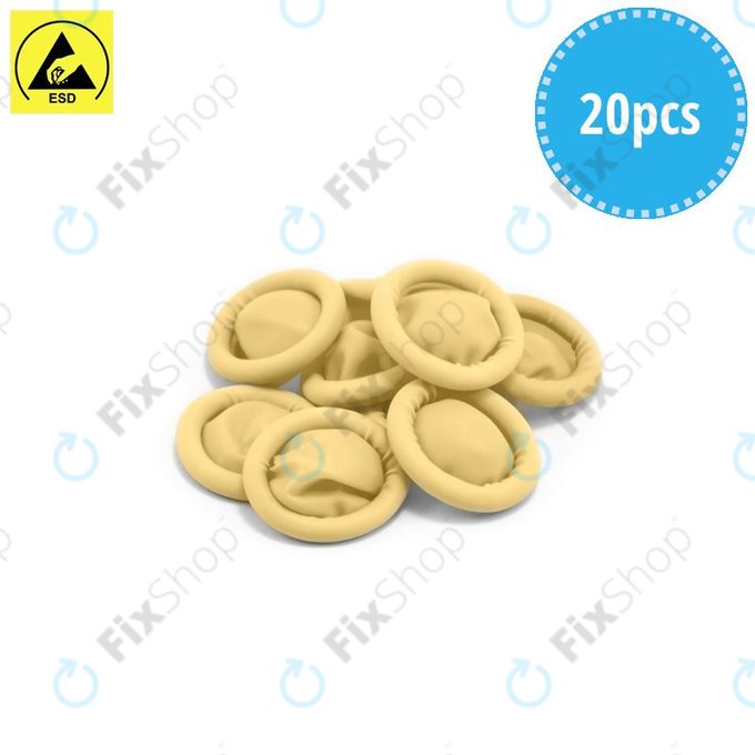 ESD Vodljivi naprstak (lateks, veličina M) - 20 kom