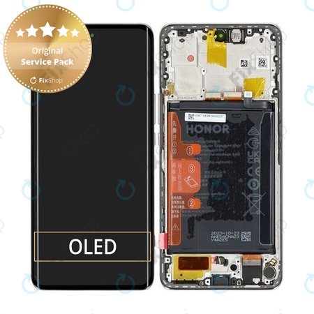 Honor Magic6 Lite - LCD zaslon + zaslon osjetljiv na dodir + okvir + baterija (Orange) - 0235AHHS, 0235AHHT Genuine Service Pack