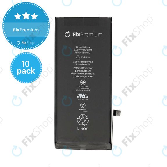 Apple iPhone XR - Baterija 2942mAh FixPremium (10 Pack)
