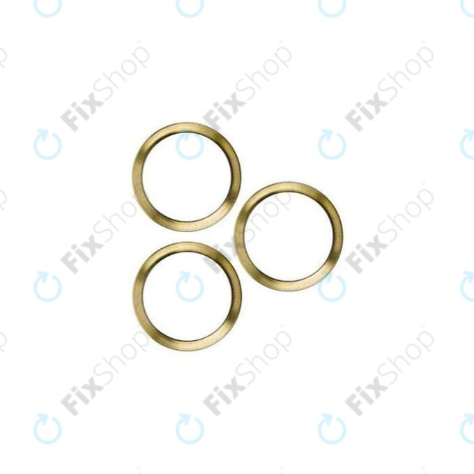 Apple iPhone 12 Pro Max - Okvir stražnje leće kamere (zlatni) - 3 kom