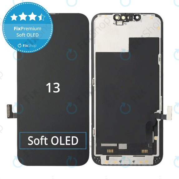 Zaslon Soft OLED za iPhone 13, Dodirni ekran s okvirom, DIAGNOSTIC