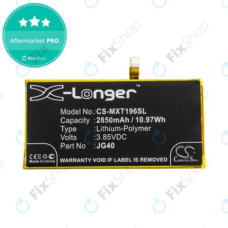 Baterija za Motorola Moto G7 Plus, G7 Plus DS, 2850mAh, Li-Pol, 3.85V, JG40, HQ