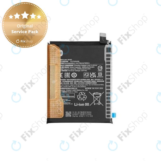 Xiaomi Redmi Note 11 2201117TG 2201117TI, 11S 2201117SG 2201117SI - Baterija BN5D 4900mAh - 460200009U1Y, 460200009Y1G Genuine Service Pack
