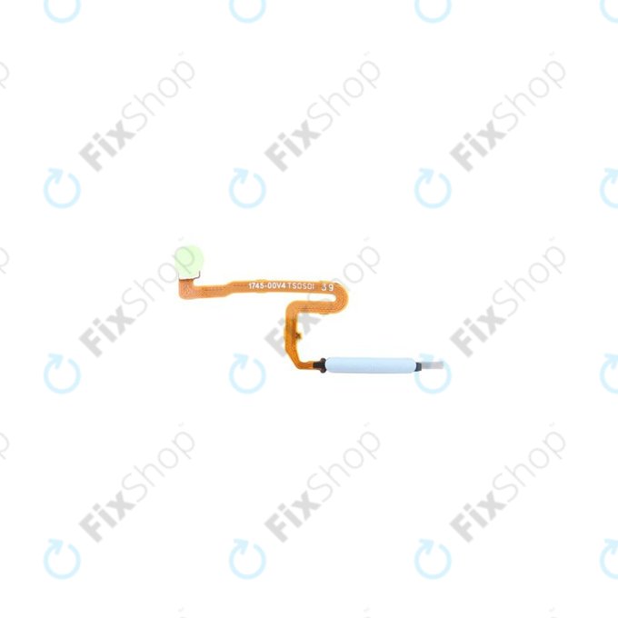 Xiaomi Redmi Note 10 Pro - Senzor otiska prsta + Flex kabel (Glacier Blue)