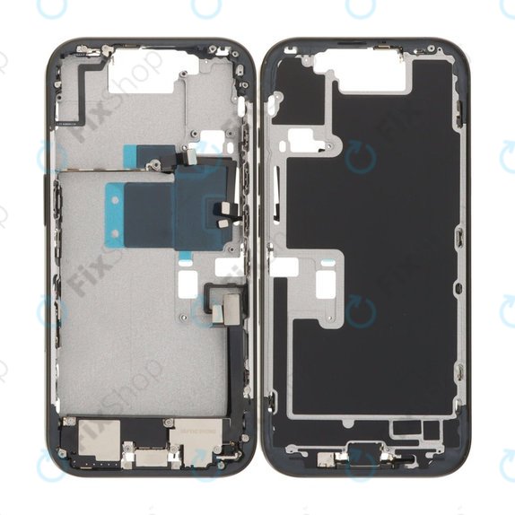 Apple iPhone 16 Pro - Srednji Okvir + Tipke za Uključivanje, Glasnoću i Kameru (Black Titanium)
