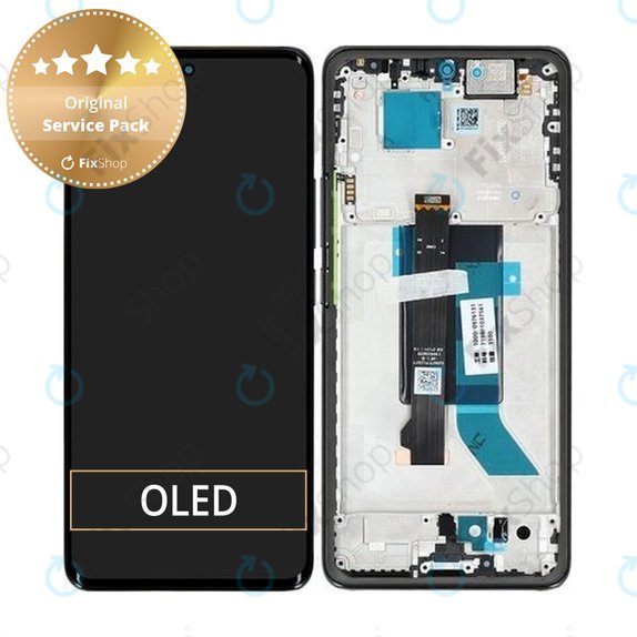 Xiaomi Redmi Note 14 Pro 5G 24090RA29G - LCD zaslon + zaslon osjetljiv na dodir + okvir (Midnight Black) - 56002300O1600 Genuine Service Pack