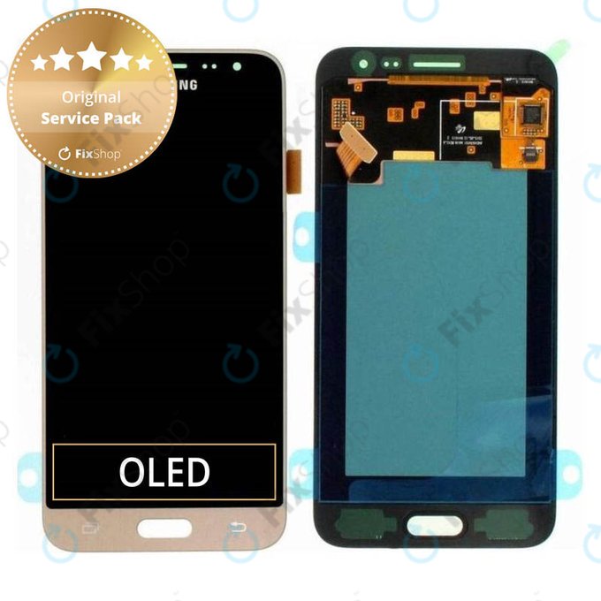 Samsung Galaxy J3 J320F (2016) - LCD zaslon + zaslon osjetljiv na dodir (Gold) - GH97-18414B, GH97-18748B Originalni servisni paket