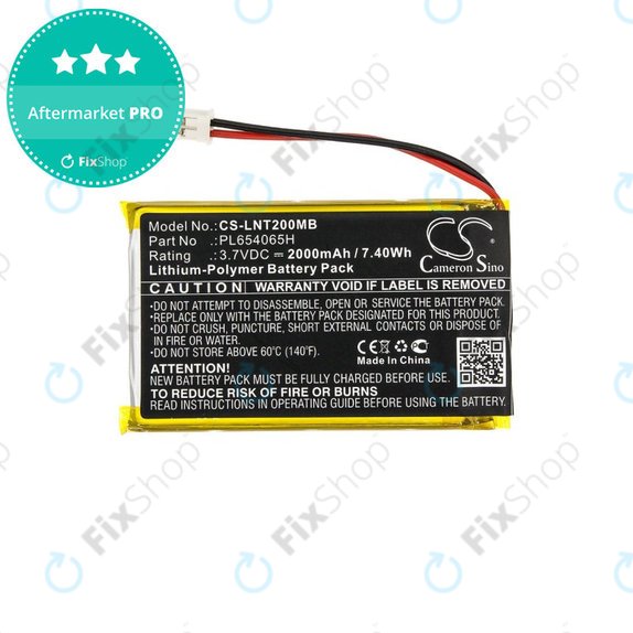 Baterija za Luvion Prestige Touch 2, 2000mAh, Li-Pol, 3.7V, PL654065H, HQ