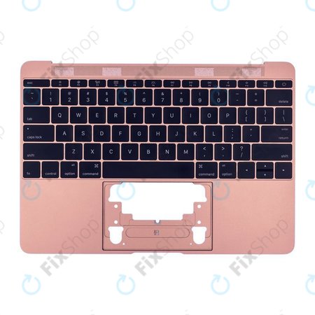 Apple MacBook 12" Retina A1534 (početak 2015. - Sredina 2017.) - Gornji okvir tipkovnice + tipkovnica US (ružičasto zlatna)