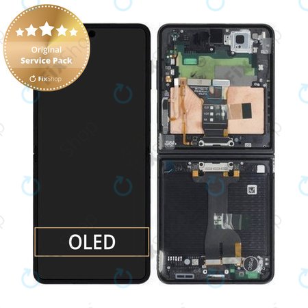 Samsung Galaxy Z Flip 7 F766B - LCD zaslon + zaslon osjetljiv na dodir + okvir (Jetblack) - GH82-37581C Genuine Service Pack