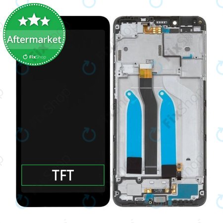 Xiaomi Redmi 6A - LCD zaslon + zaslon osjetljiv na dodir + okvir (Black) TFT
