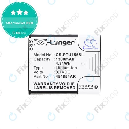 Baterija za Panasonic Kx-Tu150, Kx-Tu150exr, 1300mAh, Li-Ion, 3.7V, 454854AR, HQ