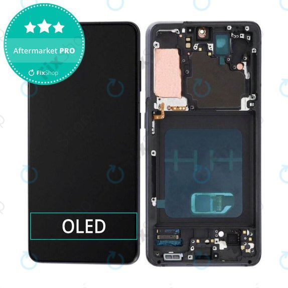 Samsung Galaxy S21 G991B - LCD zaslon + zaslon osjetljiv na dodir + okvir (Phantom Gray) OLED