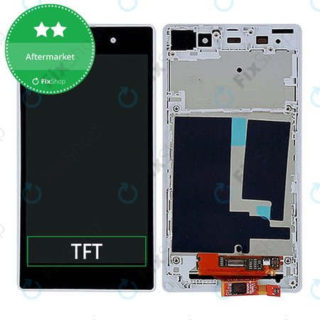 Sony Xperia Z1 L39H - LCD zaslon + zaslon osjetljiv na dodir + okvir (bijeli)