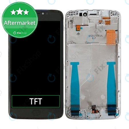 Motorola Moto E4 Plus XT1771 - LCD zaslon + zaslon osjetljiv na dodir + okvir (sivo)