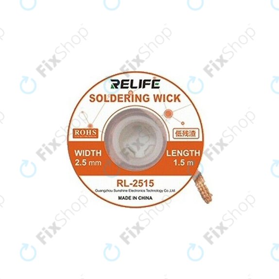 Relife RL-2515 - Spajkalna pletenica za uklanjanje viška kalaja (2.5mm)
