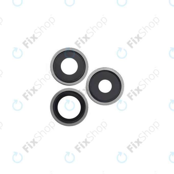 Apple iPhone 13 Pro, 13 Pro Max - Leća stražnje kamere + okvir (grafit) - 3 kom