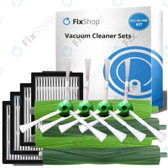 Set rezervnih dijelova za iRobot Roomba e-series, i-series, j-series (2 para glavnih četki, 4x Filter, 4x Bočna četka)