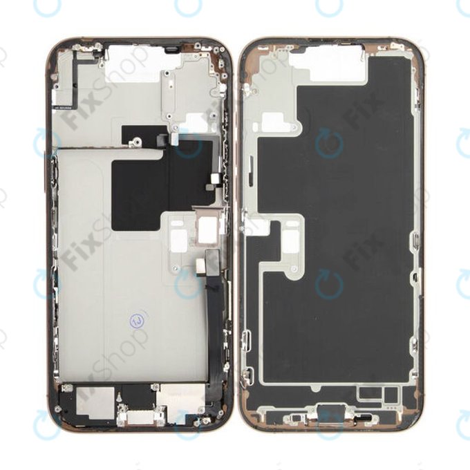 Apple iPhone 16 Pro Max - Srednji okvir + Tipke za uključivanje + Glasnoću (Desert Titanium)