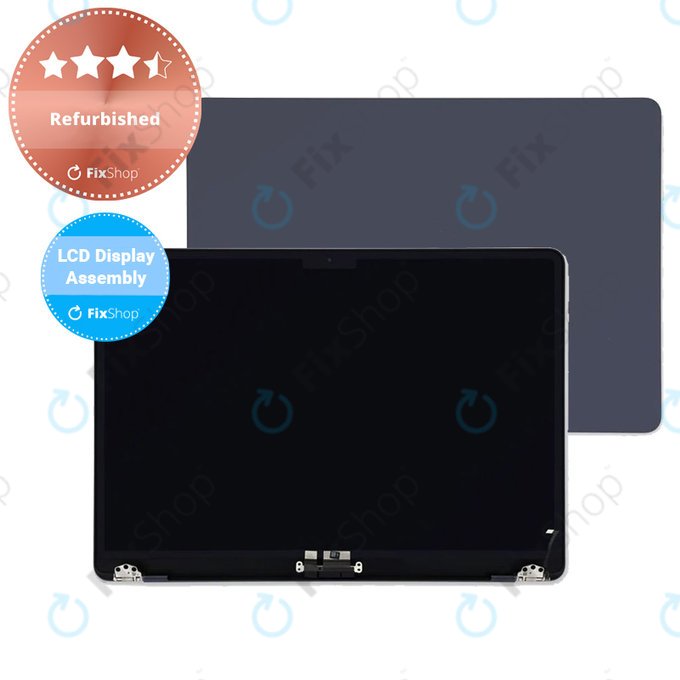 Apple MacBook Air 13" M2 A2681 (2022) - LCD zaslon + prednje staklo + kućište (Midnight) Refurbished