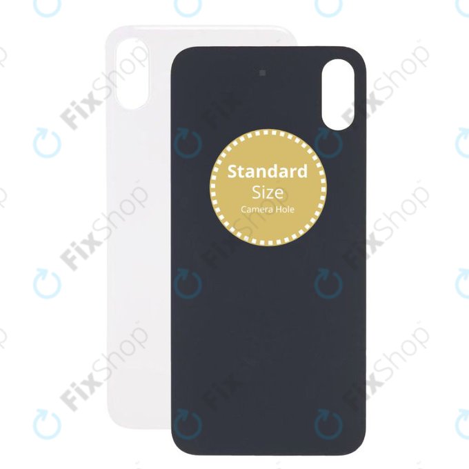 Apple iPhone X - Stražnje staklo kućišta (srebrno)