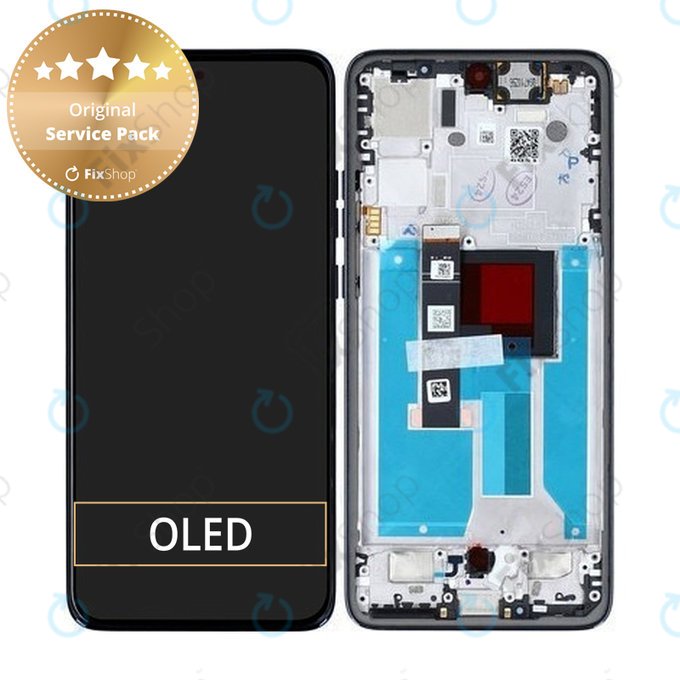 Motorola Edge 50 Neo - LCD zaslon + zaslon osjetljiv na dodir + okvir (Grisaille) - 5D68C28683 Genuine Service Pack