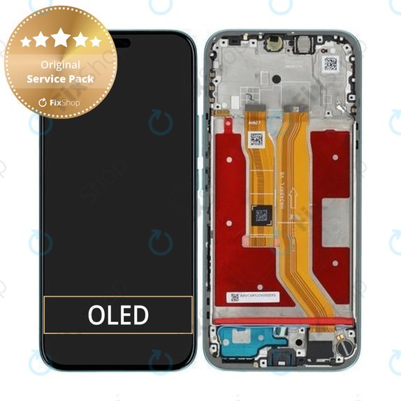 Honor 400 Lite - LCD zaslon + zaslon osjetljiv na dodir + okvir (Marrs Green) - 0235ANTH Genuine Service Pack