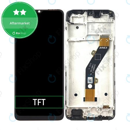 Infinix Smart 7 HD X6516 - LCD zaslon + zaslon osjetljiv na dodir + okvir (Ink Black) TFT