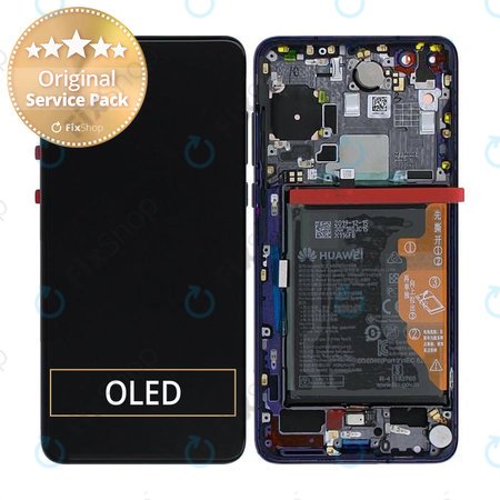 Huawei P40 - LCD zaslon + zaslon osjetljiv na dodir + okvir + baterija (Deep Sea Blue) - 02353MFU