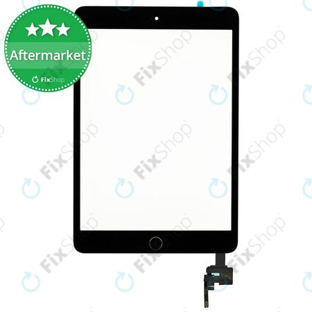 Apple iPad Mini 3 - Zaslon osjetljiv na dodir + IC konektor (crni)