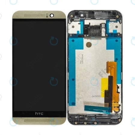 HTC One M9 - LCD zaslon + zaslon osjetljiv na dodir + okvir (srebrni/zlatni) - 80H01910-01