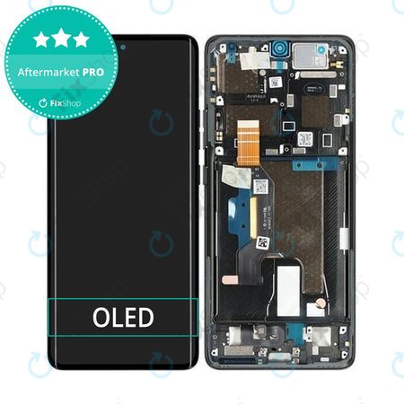 Motorola Edge 50 Ultra - LCD zaslon + zaslon osjetljiv na dodir + okvir (Forest Grey) OLED