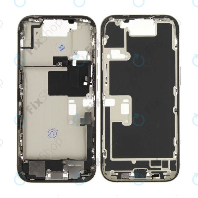 Apple iPhone 16 Pro - Srednji okvir + Tipke za uključivanje + Glasnoću (Natural Titanium)