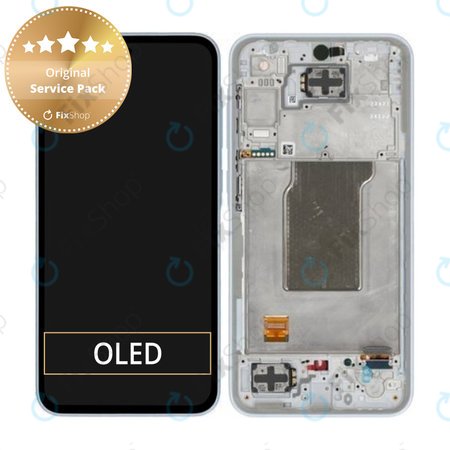 Samsung Galaxy A35 A356B - LCD zaslon + zaslon osjetljiv na dodir + okvir (Awesome Iceblue) - GH82-34221B Genuine Service Pack