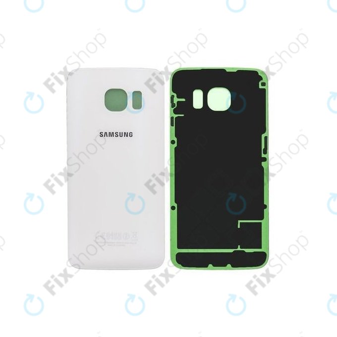 Samsung Galaxy S6 Edge G925F - Poklopac baterije (bijeli) - GH82-09602B Originalni servisni paket