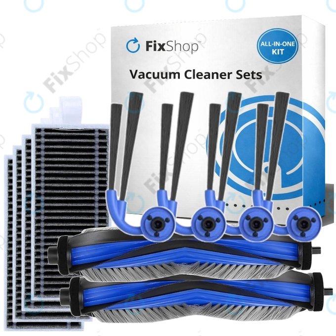 Set rezervnih dijelova za Ecovacs Deebot X11 Pro, X11 (2x Glavna četka, 4x Filter, 4x Bočna četka)