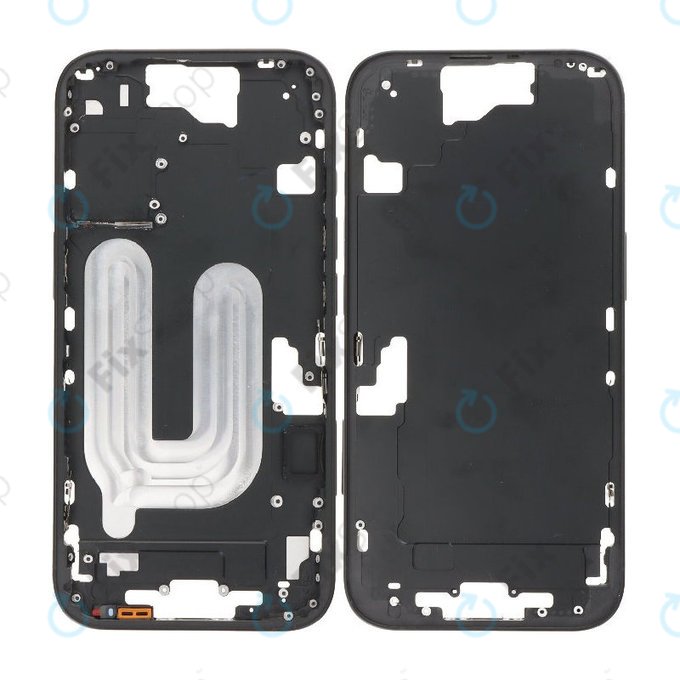 Apple iPhone 16 - Srednji okvir + Tipke za uključivanje + Glasnoću (Black)