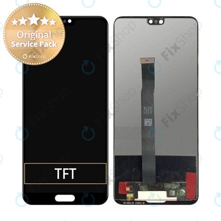 Huawei P20 - LCD zaslon + zaslon osjetljiv na dodir (crni) - 02351WKF