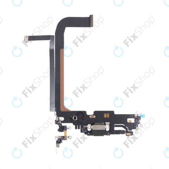 Apple iPhone 13 Pro Max - Konektor za punjenje + savitljivi kabel (grafit)