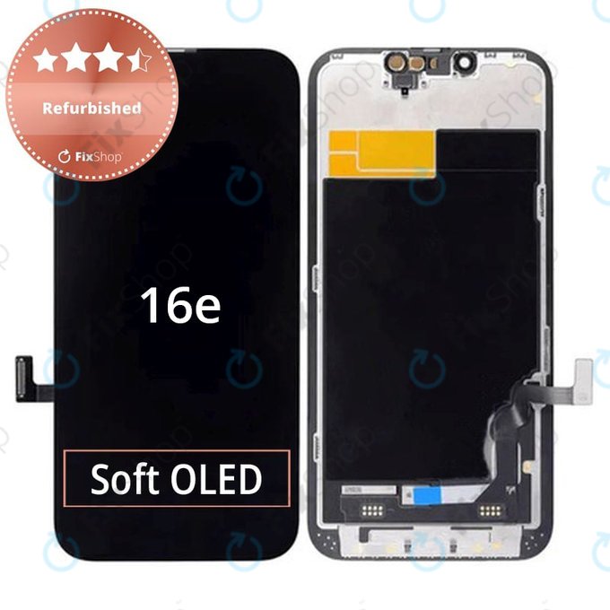 Apple iPhone 16e - LCD zaslon + zaslon osjetljiv na dodir + okvir Refurbished