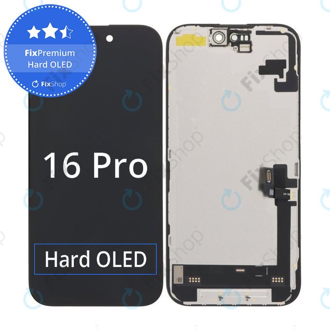Apple iPhone 16 - LCD zaslon + zaslon osjetljiv na dodir + okvir Hard OLED FixPremium